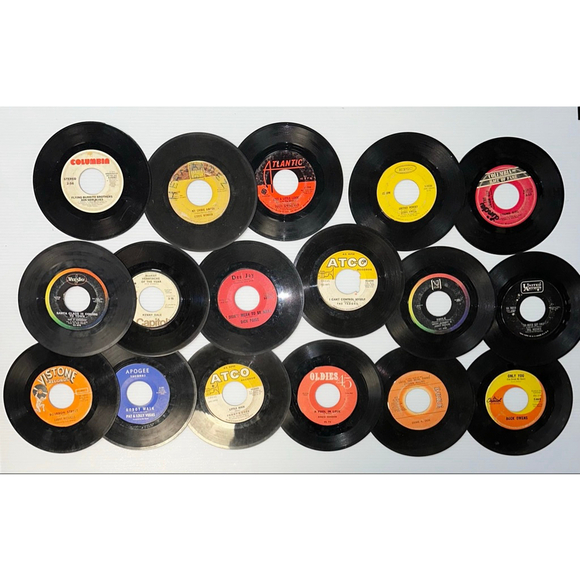 Lot of 17 Vintage Assorted Bundle Multi-color 45 RPM Vinyl Records Untested 7 in - Picture 9 of 9